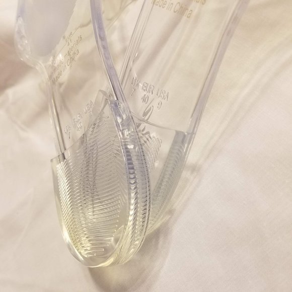 Clear Retro flipflop Jellies - Picture 11 of 11